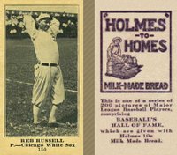 1916 Holmes for Homes Bread #150 Reb Russell Baseball Card