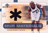 2003 Upper Deck MVP Materials Warm-Up #MJ-WU Michael Jordan Basketball Card