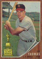 1962 Topps #154 Lee Thomas Baseball Card
