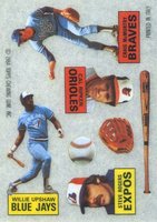 1984 Topps Rub Downs # Craig McMurtry/Cal Ripken Jr./Steve Rogers/Willie Upshaw Baseball Card