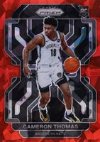 2021 Panini Prizm #297 Cameron Thomas Red Ice Basketball Card
