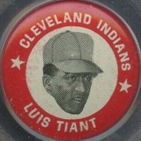 1969 MLBPA Pins # Luis Tiant Baseball Card