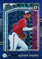 2024 Panini Donruss #193 Jackson Chourio Optic-Blue Velocity Baseball Card