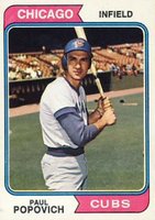 1974 Topps #14 Paul Popovich Baseball Card