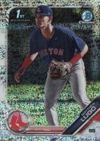 2019 Bowman Draft #BDC139 Matthew Lugo Chrome-Sparkle Refractor Baseball Card
