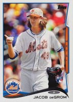 2014 Topps Update #US50 Jacob DeGrom Pointing Baseball Card