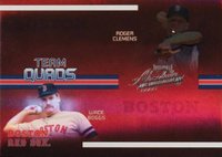 2005 Playoff Absolute Memorabilia Team Quads #TQ-28 Boston Red Sox Spectrum Baseball Card