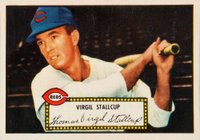 1952 Topps #69 Virgil Stallcup Red Back Baseball Card