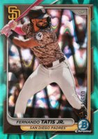 2024 Bowman Chrome #92 Fernando Tatis Jr. Aqua Raywave Baseball Card