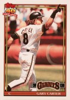 1991 Topps Tiffany #310 Gary Carter Baseball Card