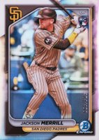 2024 Bowman Chrome #27 Jackson Merrill Refractor Baseball Card