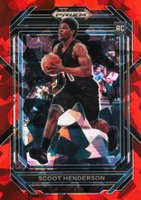 2023 Panini Prizm Draft Picks #24 Scoot Henderson Red Ice Basketball Card