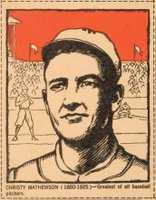 1930 Post Cereal # Christy Mathewson Baseball Card