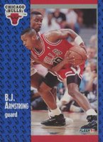 1991 Fleer #25 B.J. Armstrong Basketball Card