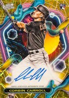 2023 Topps Cosmic Chrome Cosmic Chrome Autograph #CCA Corbin Carroll Gold Interstellar Baseball Card