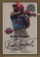 2000 Fleer Greats # Kirby Puckett Autographed Baseball Card