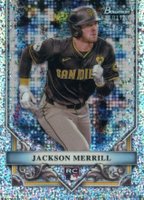 2024 Bowman Sterling Rookies #BSR1 Jackson Merrill Speckle Refractor Baseball Card
