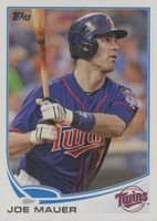 2013 Topps #107 Joe Mauer Batting Baseball Card