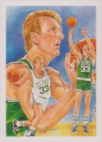 1990 Hoops #356 Larry Bird Team Checklist Basketball Card