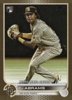 2022 Topps Update #US327 CJ Abrams Gold Baseball Card
