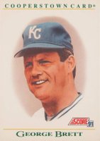 1991 Score Cooperstown #B5 George Brett Baseball Card