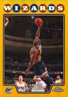 2008 Topps Chrome #73 Caron Butler Gold Refractor Basketball Card
