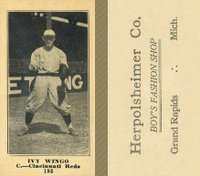1916 Herpolsheimer Co. #193 Ivy Wingo Baseball Card