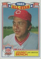 1984 Topps All-Star Glossy Set of 22 #22 Johnny Bench Baseball Card