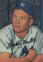 1996 Bowman Mantle 1952 Reprint #20 Mickey Mantle Finest Baseball Card