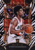 2023 Panini Select #324 Scoot Henderson Zebra Prizm Basketball Card
