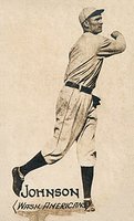 1914 Texas Tommy Type 2 #5 Walter Johnson Baseball Card
