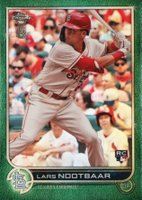 2022 Topps Chrome Ben Baller #19 Lars Nootbaar Green Refractor Baseball Card