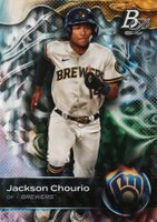 2023 Bowman Platinum Top Prospects #TOP58 Jackson Chourio Ice Foil Baseball Card