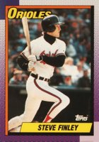 1990 Topps Tiffany #349 Steve Finley Baseball Card