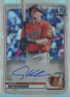 2020 Bowman Draft #BD154 Adley Rutschman SP-Autograph-Chrome Baseball Card