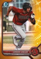 2022 Bowman Chrome Prospects #BCP235 Jordan Lawlar Gold Refractor Baseball Card
