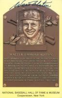 1999 Hall of Fame Autographs # Walter Alston Yellow HOF Plaque Baseball Card