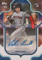 2023 Topps X Julio Rodriguez Show Out Collection #69A Corbin Carroll Autograph-Rainbow Baseball Card