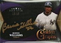 2024 Topps Five Star Five Star Golden Graphs #GGBWI Bernie Williams Purple Baseball Card
