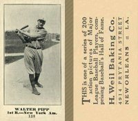 1916 Weil Baking Co. #138 Wally Pipp Baseball Card