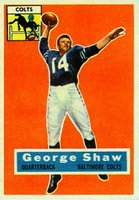 1956 Topps #108 George Shaw Football Card