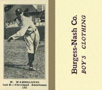 1916 Burgess-Nash Co. #185 W. Wambsganss Baseball Card