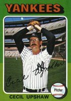 1975 Topps Mini #92 Cecil Upshaw Baseball Card