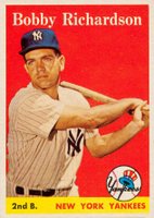1958 Topps #101 Bobby Richardson White Name Baseball Card