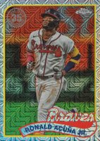 2024 Topps Silver Pack 1989 Chrome Promo #T89C28 Ronald Acuna Jr. Baseball Card