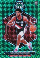 2023 Panini Mosaic #216 Scoot Henderson Green Basketball Card