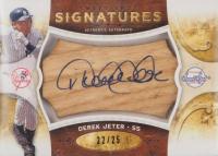 2009 Upper Deck Sweet Spot Signatures #S-DJ Derek Jeter Bat Barrel Blue Ink Baseball Card
