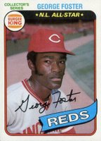 1980 Burger King Pitch, Hit & Run #15 George Foster Baseball Card