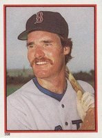 1983 O-Pee-Chee Stickers #308 Wade Boggs Baseball Card