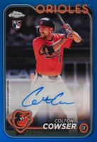 2024 Topps Chrome Update Chrome Baseball Update Series Autographs #ACCC Colton Cowser Blue Refractor Baseball Card
